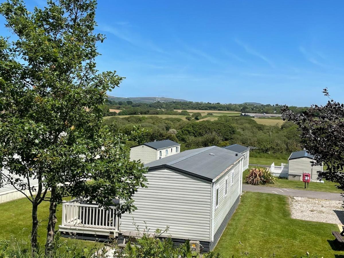 Luxury Caravan Cornwall Sleeps 4 Countryside View St Austell Exterior foto